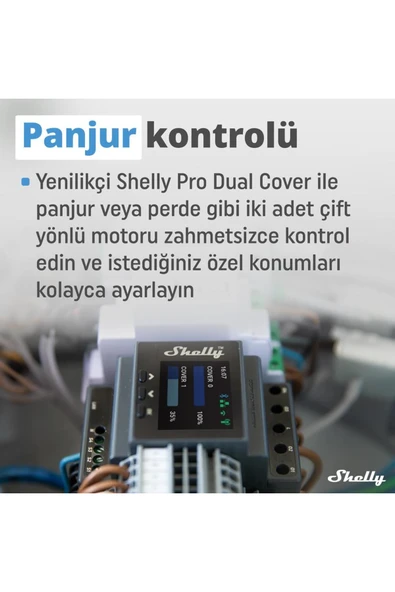 Shelly Pro Dual Çift Motorlu Panjur Kontrol Rölesi - 4