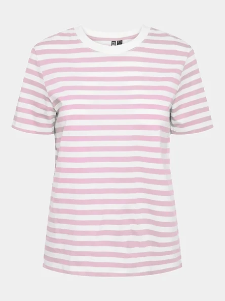 Only Pieces 17140802 0 Yaka Kadin Body - Pembe Cizgili - 4