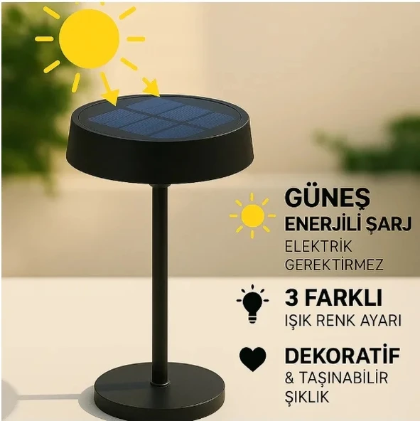 Cata Ct-8450 Dubaı Solar Şarjlı Masa Lambası - 2