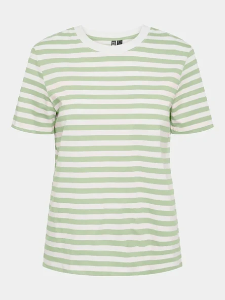 Only Pieces 17140802 0 Yaka Kadin Body - Yesil Cizgili - 4