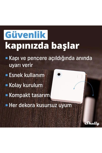 Shelly Blu Door/Window beyaz | Bluetooth kapı ve pencere sensörü | iOS Android uygulaması | uzun ömür - 3