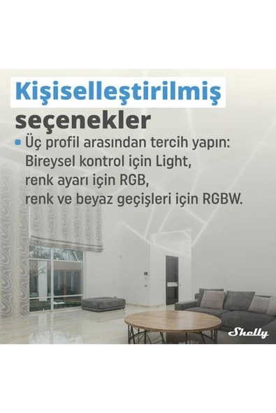 Shelly Plus RGBW PM Akıllı LED Renk ve Parlaklık Kontrol Rölesi - 5
