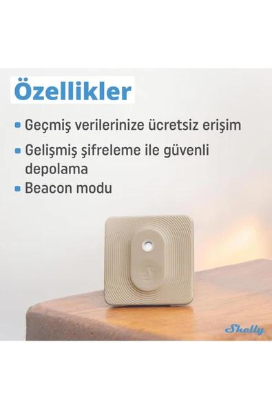 Shelly Blu H&T Mocha | Bluetooth kontrollü sıcaklık ve nem sensörü | su sıçramasına karşı kor - 5