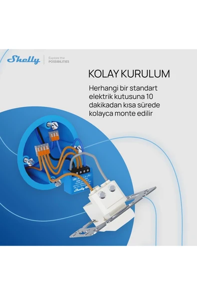 Shelly 1 Mini Gen3 Akıllı Röle - 5