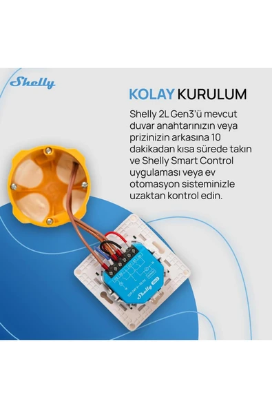 Shelly 2L Gen3 Nötrsüz 2 Kanallı Akıllı Röle - 4