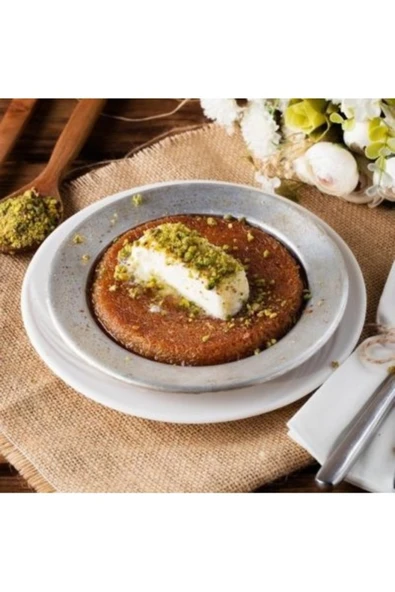 DLEK STORE Özdemir Metal Alüminyum Künefe Tabağı 16 CM 3 Adet - Resim 3