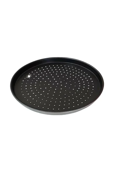 DLEK STORE Özdemir Metal Teflonlu Delikli Pizza Tavası 20 CM 3 Adet - 1