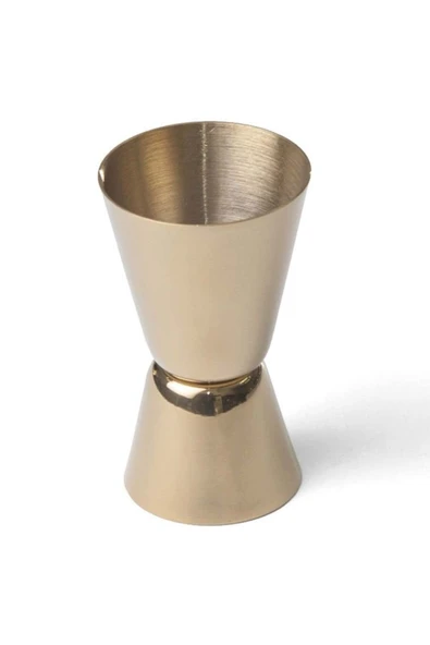 DLEK STORE Çelik Klasik Altın Renk Jigger 2/4 1 Adet - 1