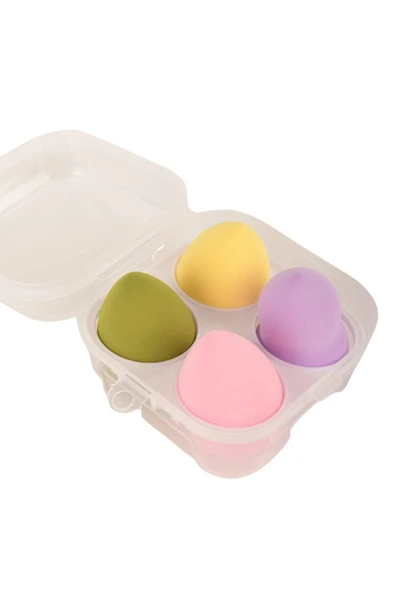 DLEK STORE Süngeri Kutulu Sünger Seti, Fondöten, Kapatıcı, Pudra Uygulama 4'lü Set - 2