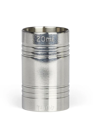 DLEK STORE Çelik Silindir Gri Renk Jigger 2/4 1 Adet ürün görseli