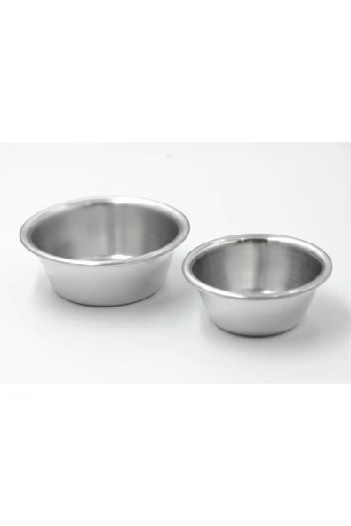 ÖZBİR Çelik Sosluk 5 cm 304 Kalite Paslanmaz Çelik 6 Adet - 1