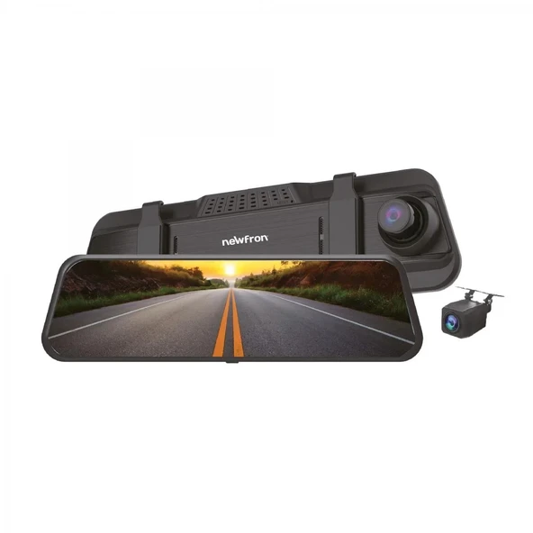 Newfron Nf-hs15 Aynalı Araç Kamerası Dvr 9.6 İnç 2 Kameralı Tf Kartlı - 1