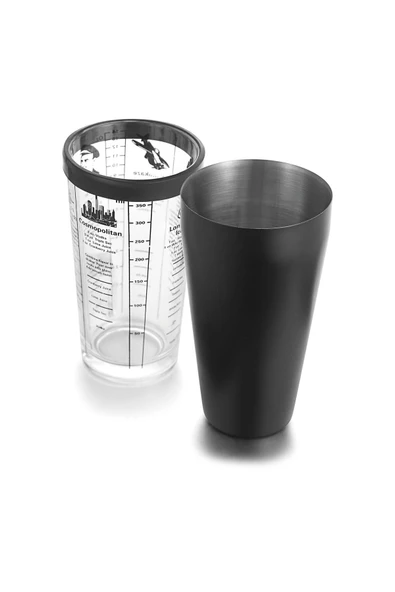 DLEK STORE Boston Model Cam Kokteyl Shaker Siyah Renk 400 Cl 1 Adet ürün görseli