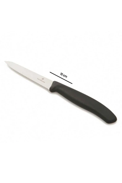 Victorinox 6.7733 Tırtıklı Soyma Bıçağı - Siyah/10 Cm - 5