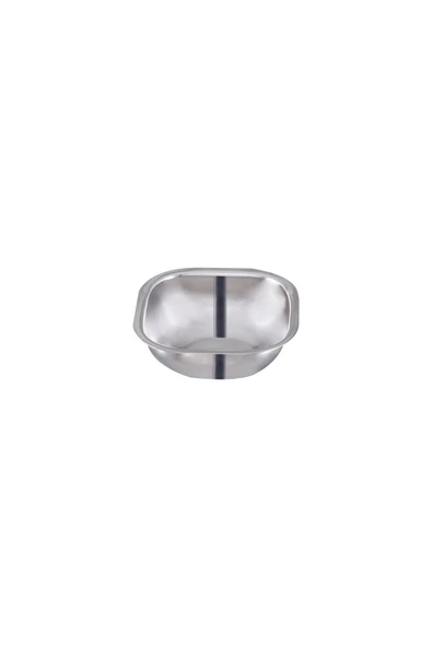 ÖZBİR Çelik Kare Minyon Kase 10 x 3 cm 304 Kalite Paslanmaz Çelik 1 Adet - 1