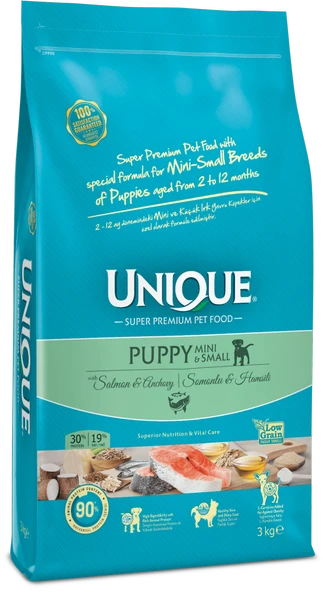 unique puppy mini small somonlu hamsili 3 kg köpek maması - 1