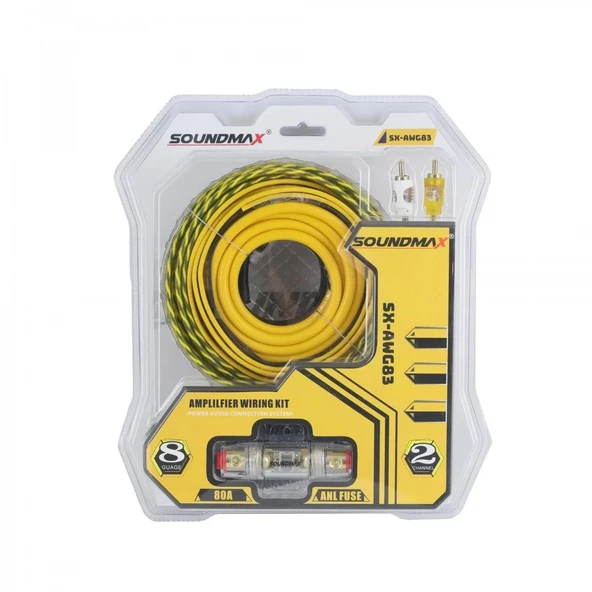 Soundmax Sx-awg83 Anfi Kablo Seti Wire Kit 8ga