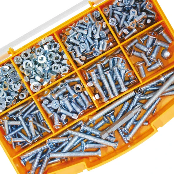 Civtec 682 Parça 16 Çeşit Yhb Vida - Somun - Pul Seti -Takım TK-17 - Resim 2