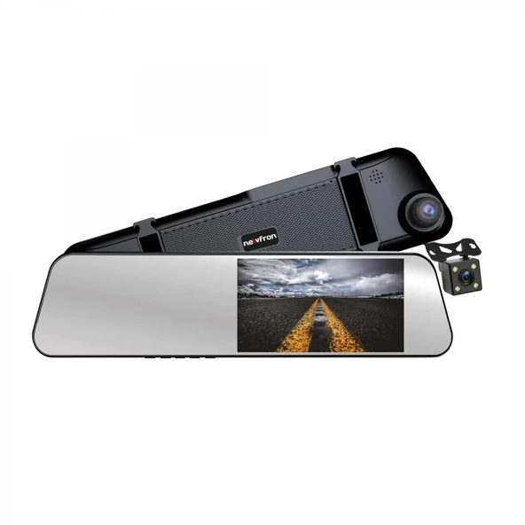 Newfron Nf-hs13 Aynalı Araç Kamerası Dvr 5.5 İnç 2 Kameralı Tf Kartlı