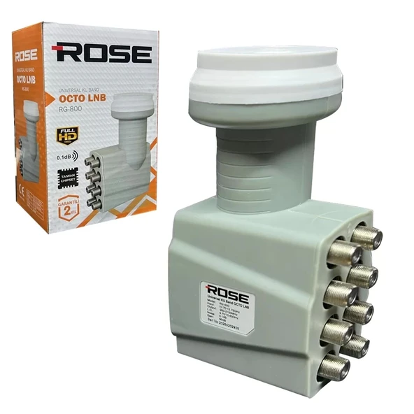 Rose Rg-800 8li Lnb Santral (octo) 0.1db Full Hd