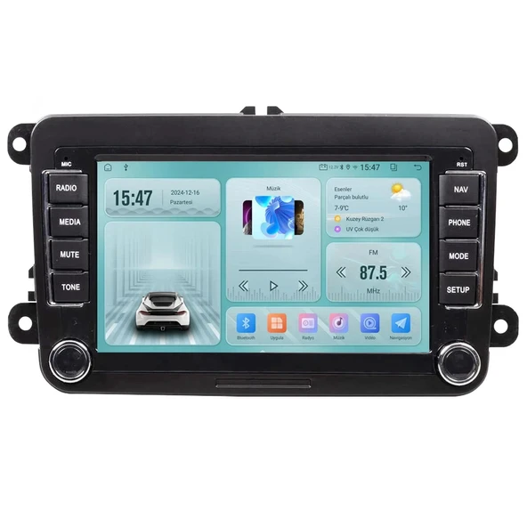 Newfron Nf-z7v1 Android Ekran Multimedya 7" Vw Universal 4+32gb 4 Çekirdek Android 13