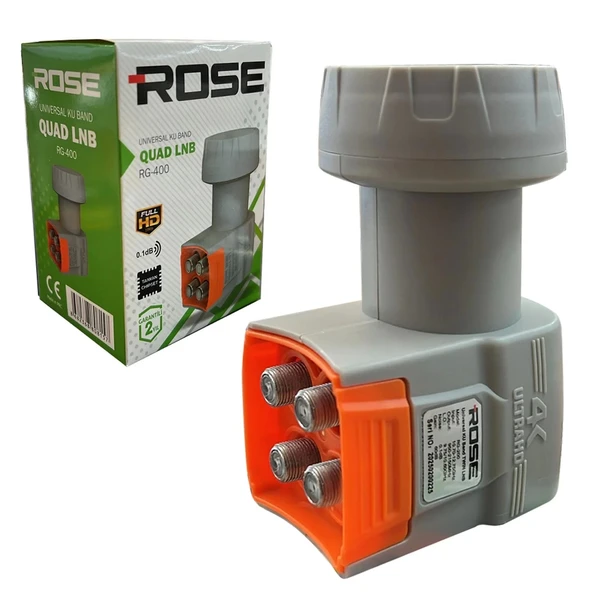 Rose Rg-400 4lü Lnb (Quad) 0.1db Full Hd
