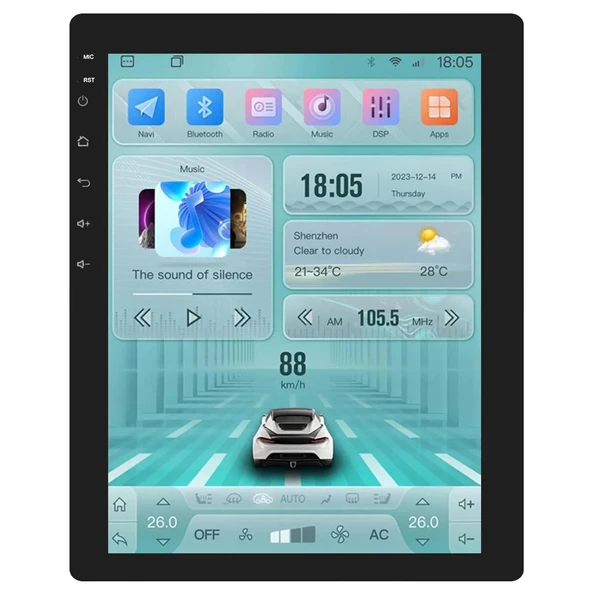 Newfron Nf-td856 Android Ekran Multimedya 9.7" 6+64gb 8 Çekirdek Android 13