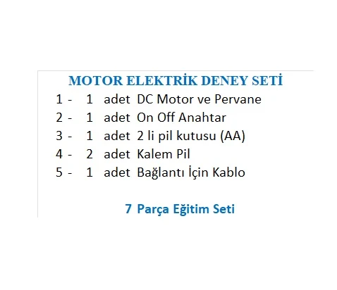 MOTOR ELEKTRİK DENEY SETİ - 2