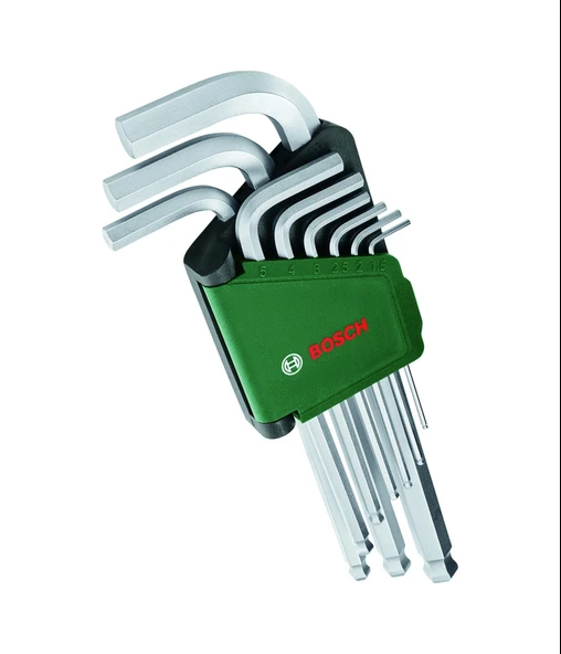 Bosch Top Başlı Uzun Alyan Anahtar Takımı 9 Parça - 1600A02BX9 ürün görseli