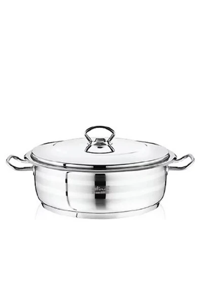 Safinox Flavia 32x10 Cm Kısa Çelik İndiksyon Tencere ürün görseli