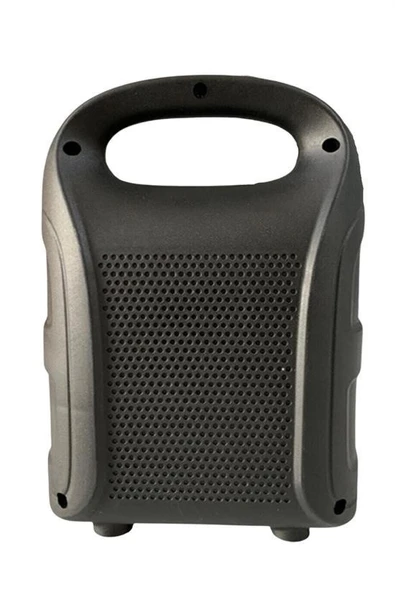 Tutmalı Mini Hoparlör Işıklı Taşınabilir Bluetooth Wireless Radyolu Sd Kart ve USB Girişli Hoparlör - Resim 6