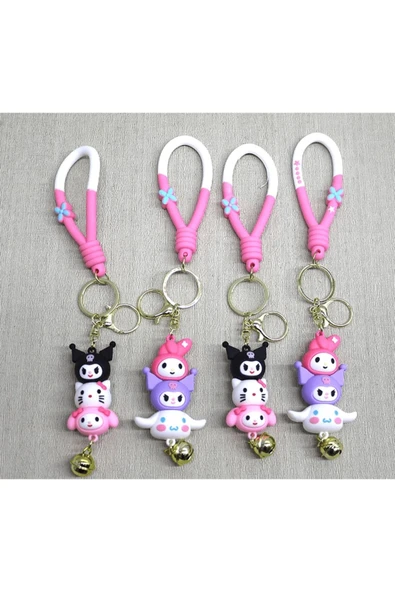 Hello Kitty Serisi Silikon Anahtarlık | Karakter Figürü Alk4257 | Lisinya - 1