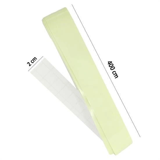 Fege Store ® Karanlıkta Işık Veren  Yansıyan 4 Metre Fosforlu Yeşil Şerit Bant - 3