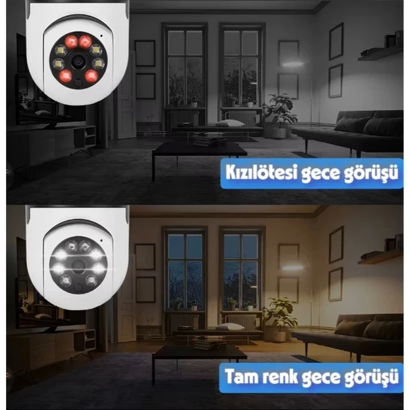 Duy Girişli Kablosuz Ampul Kamera - 2