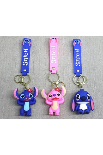 Stitch Silikon Anahtarlık | Karakter Figürü Alk4266 | Lisinya - 1
