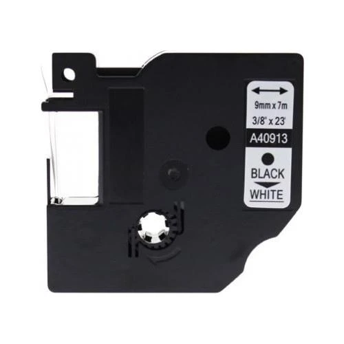 Photo Print Muadil Dymo D1 Yedek Şerit 9Mm X 7Mt Beyaz/Siyah 40913 ürün görseli