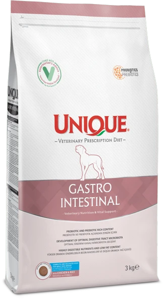 UNIQUE Gastro Intestinal (tavuklu&pirinçli) 3kg köpek maması - 1