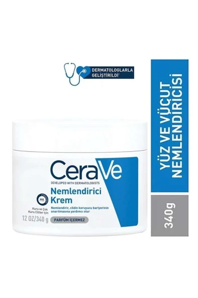 CeraVe Yüz Ve Vücut Nemlendirici Krem 340 gr Avantaj Paket 2'li - Resim 2