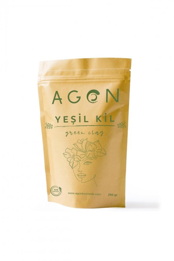 Yeşil Kil Yüz Bakım Maskesi 250 GR- Kabak Lifli Yüz Peeling Diski - 5