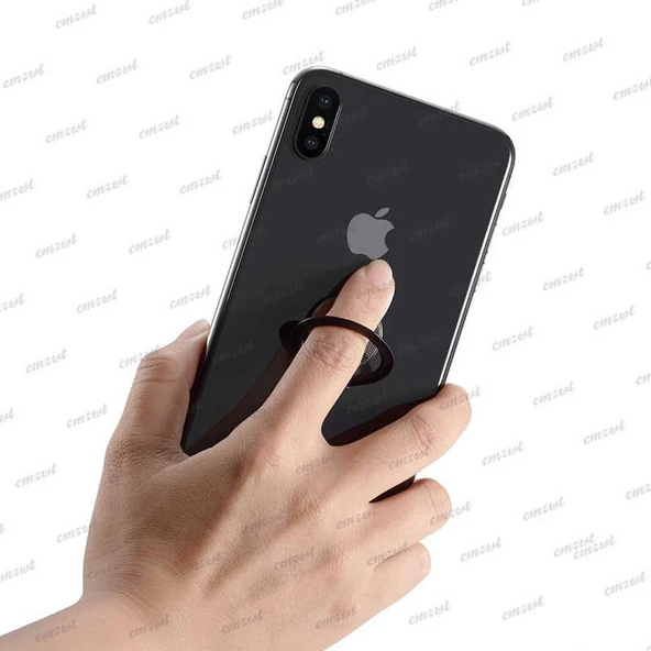 90 Derece İnce Manyetik Telefon Yüzük Aparatı - 2