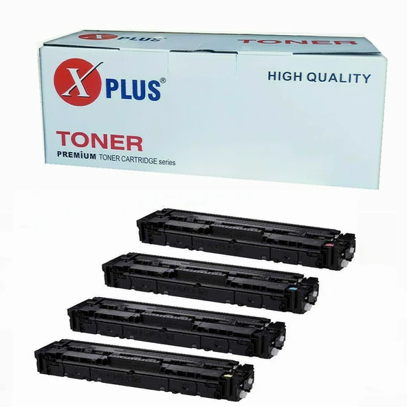 Xplus Canon i-Sensys MF-657Cdw CRG-067 İthal 4 Renk Muadil Toner Seti CHİPLİ 1.350 Sayfa