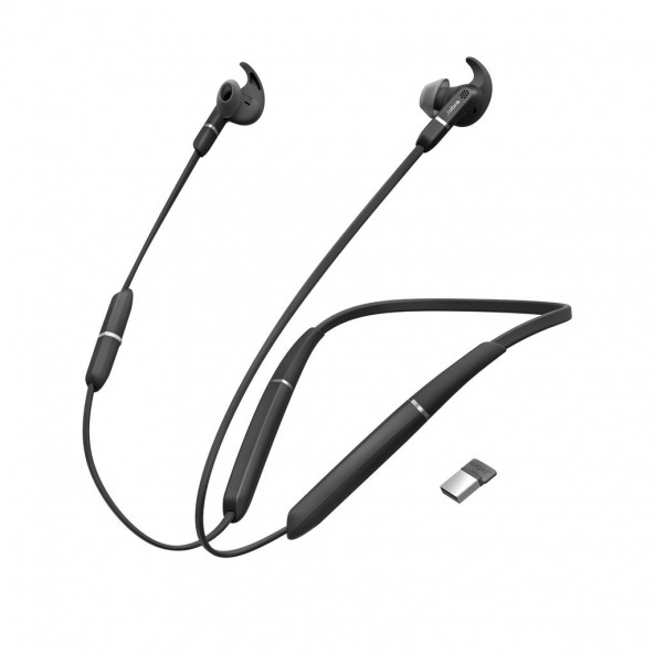 Jabra Evolve 65e MS & Link 370 Kablosuz Kulak İçi Bluetooth Kulaklık