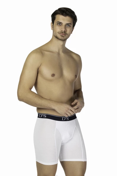 D'S DAMAT Comfort Boxer Uzun Beyaz