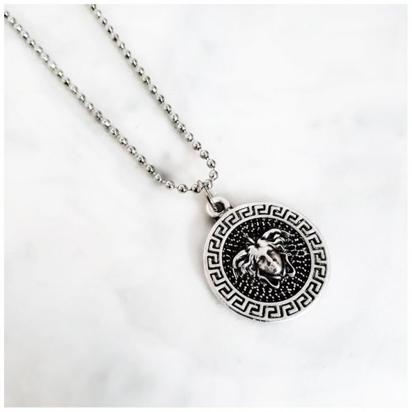 Versace Desenli Medusa Kolye