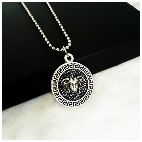 Versace Desenli Medusa Kolye - 4