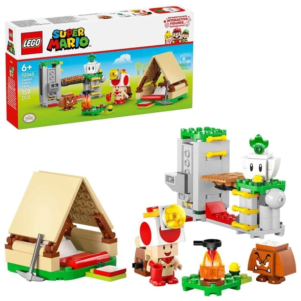 72040 Lego Super Mario - Kaptan Toadun Kampı 159 parça +6 yaş ürün görseli