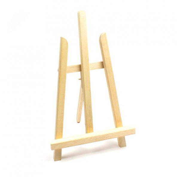 Ahşap Şövale Mini Masaüstü Üç Ayaklı A Tipi 38 cm - 2