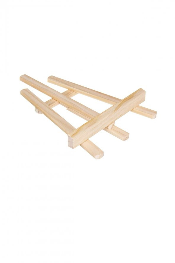 Ahşap Şövale Mini Masaüstü Üç Ayaklı A Tipi 38 cm - 3