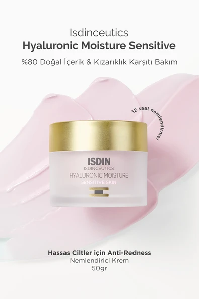 ISDIN Isdinceutics Hyaluronic Moisture - Sensitive Skin 50 gr Hassas Ciltler Için Nemlendirici Krem ürün görseli
