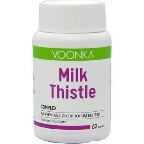 Voonka Milk Thistle 62 Kapsül 8680807008519